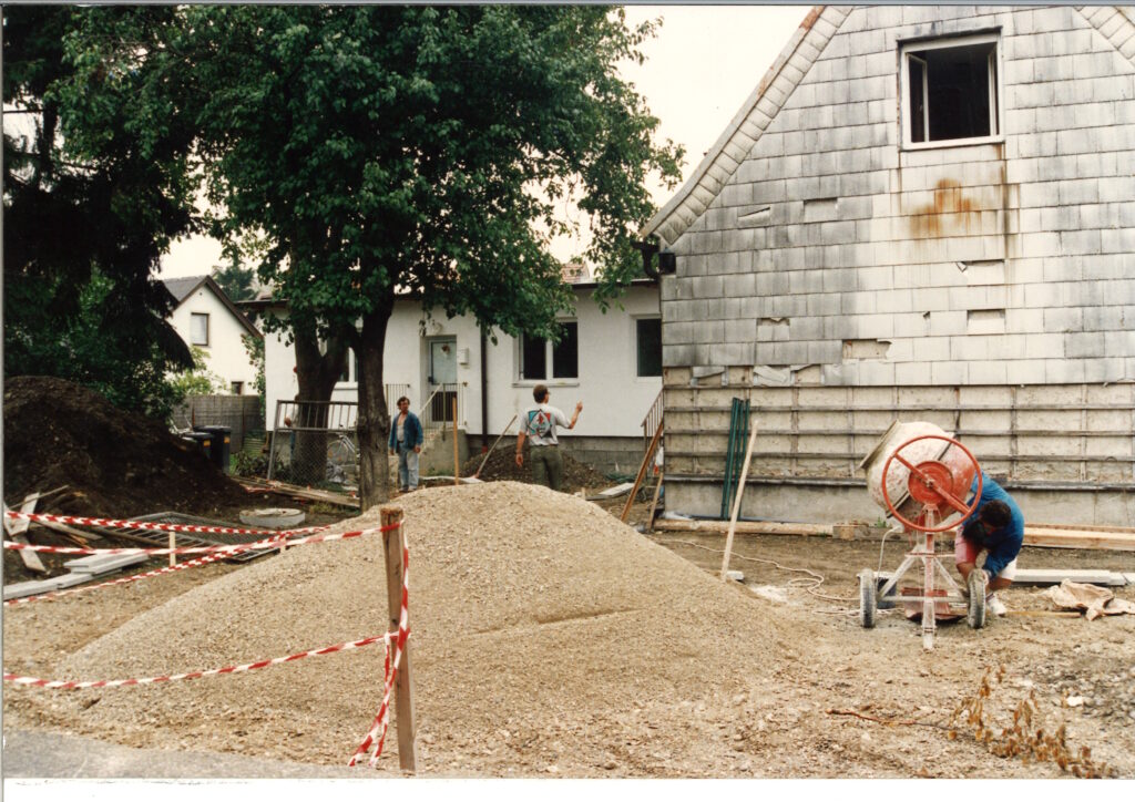 Baustelle der Jörgerstraße.