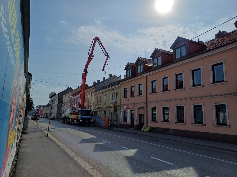 Straßenaufnahme der Daniel Gran Straße 41.